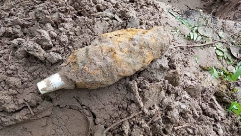 Deactivate the mortar found on the international border