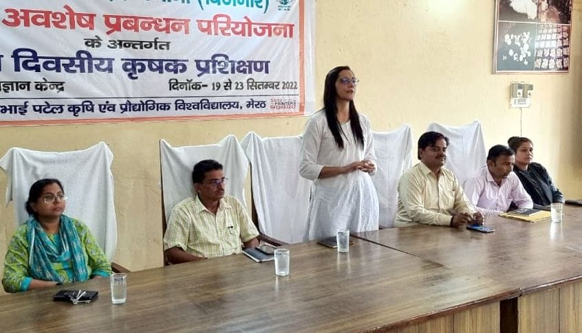 Training of crop residue management given to farmers