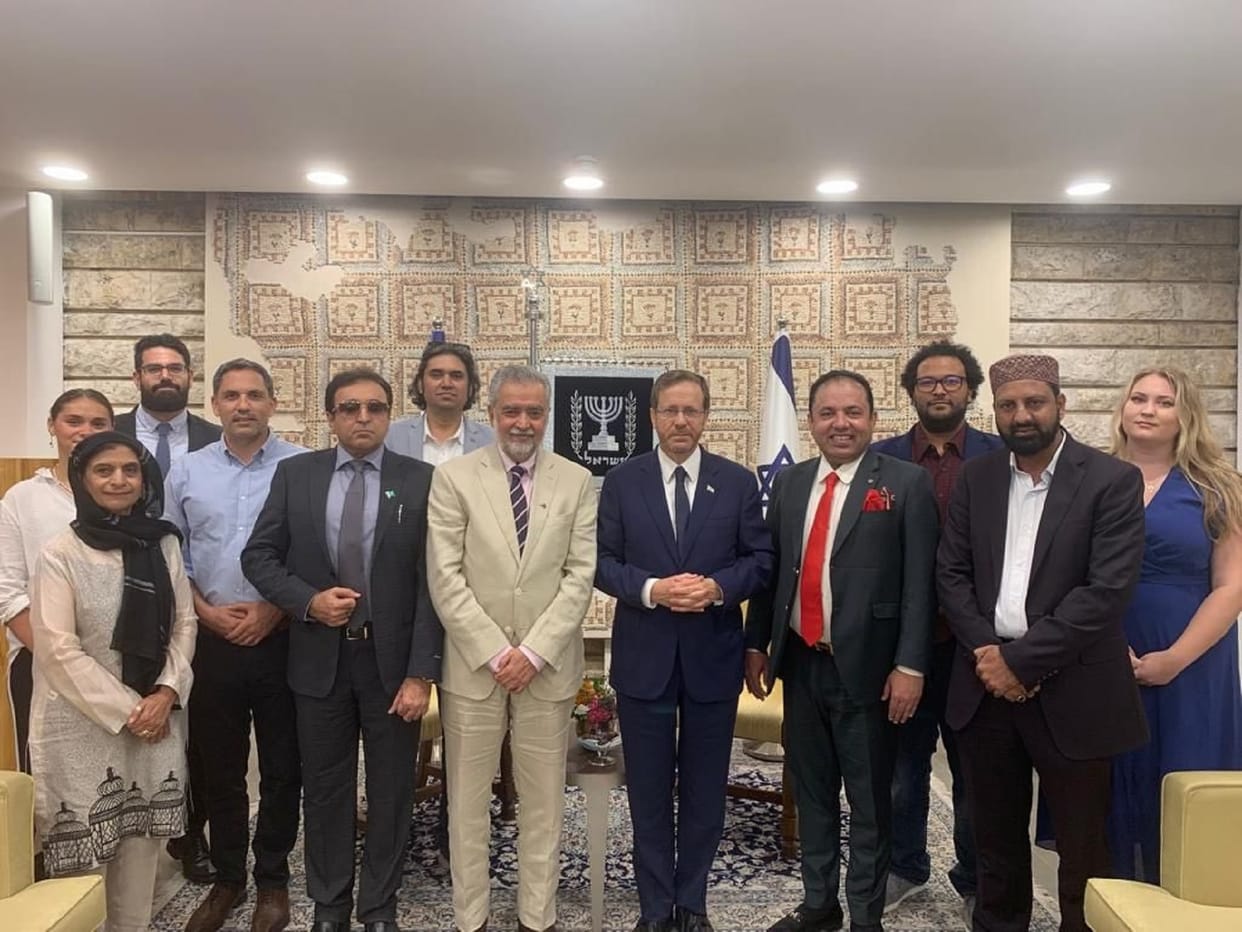 Delegation from Pakistan met Israel President Isaac Herzog