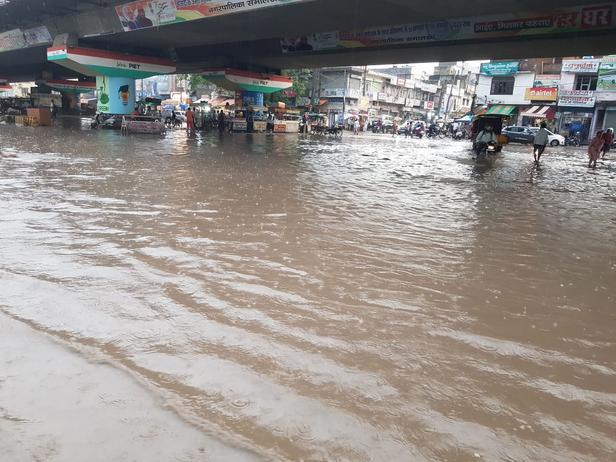 Water everywhere in Panipat