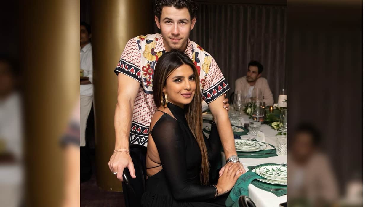 priyanka chopra host dinner for friends wearing backless dress worth 2 lakh