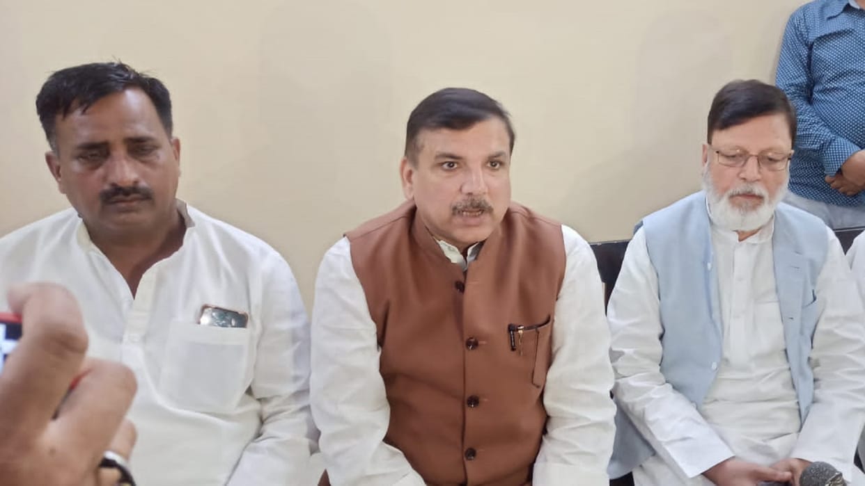 AAP MP Sanjay Singh says in Moradabad that his issues in municipal elections will be clean city