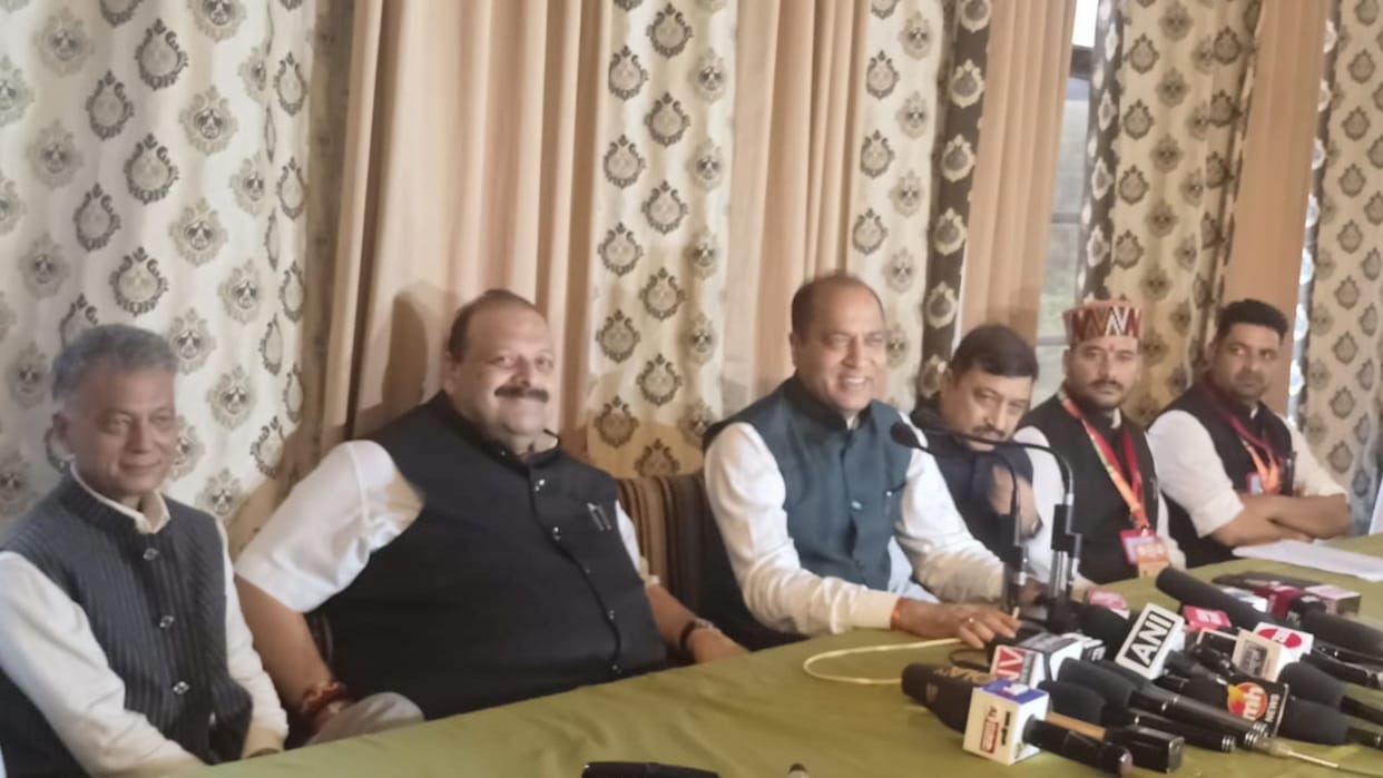 cm jairam thakur press conference in Mandi Himachal Pradesh