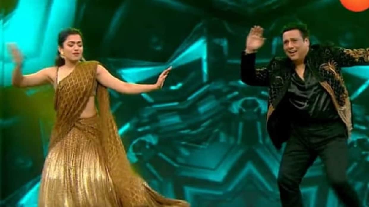 Rashmika Mandanna Govinda dance together on Pushpa song Saami Saami on DID Super Moms 3 grand finale