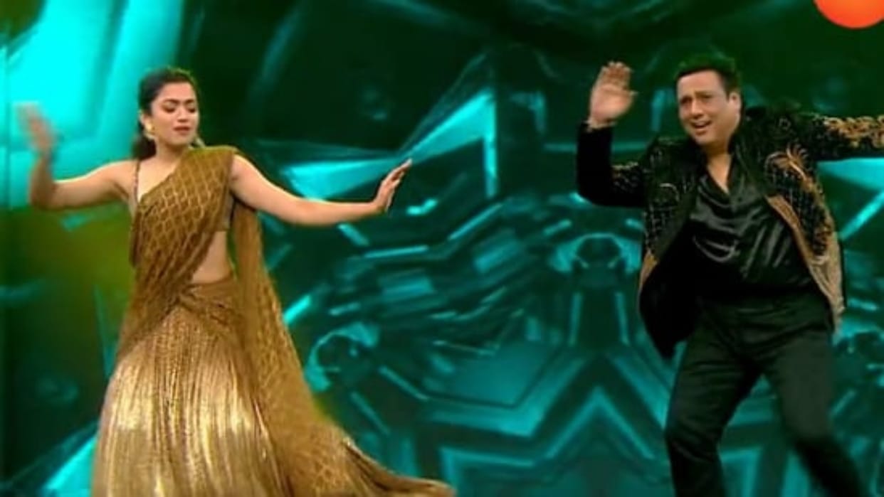 Rashmika Mandanna Govinda dance together on Pushpa song Saami Saami on DID Super Moms 3 grand finale