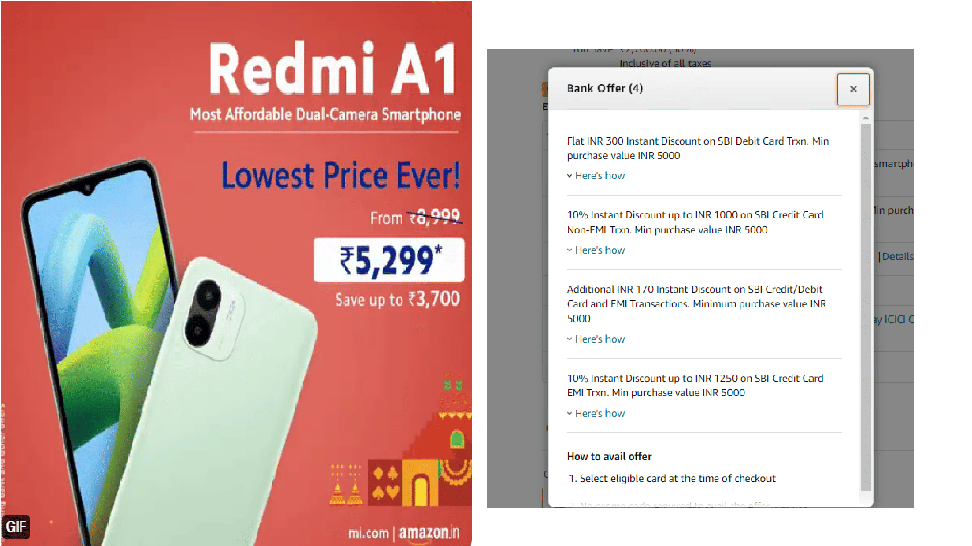 Amazon great Indian festival sale 2022 get Redmi A1 at Rs 2599 details here