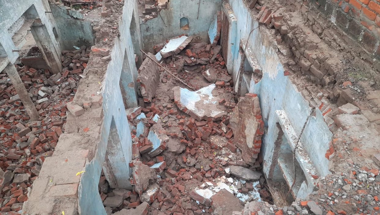 House collapsed in heavy rain, uncle dies, nephew injured
