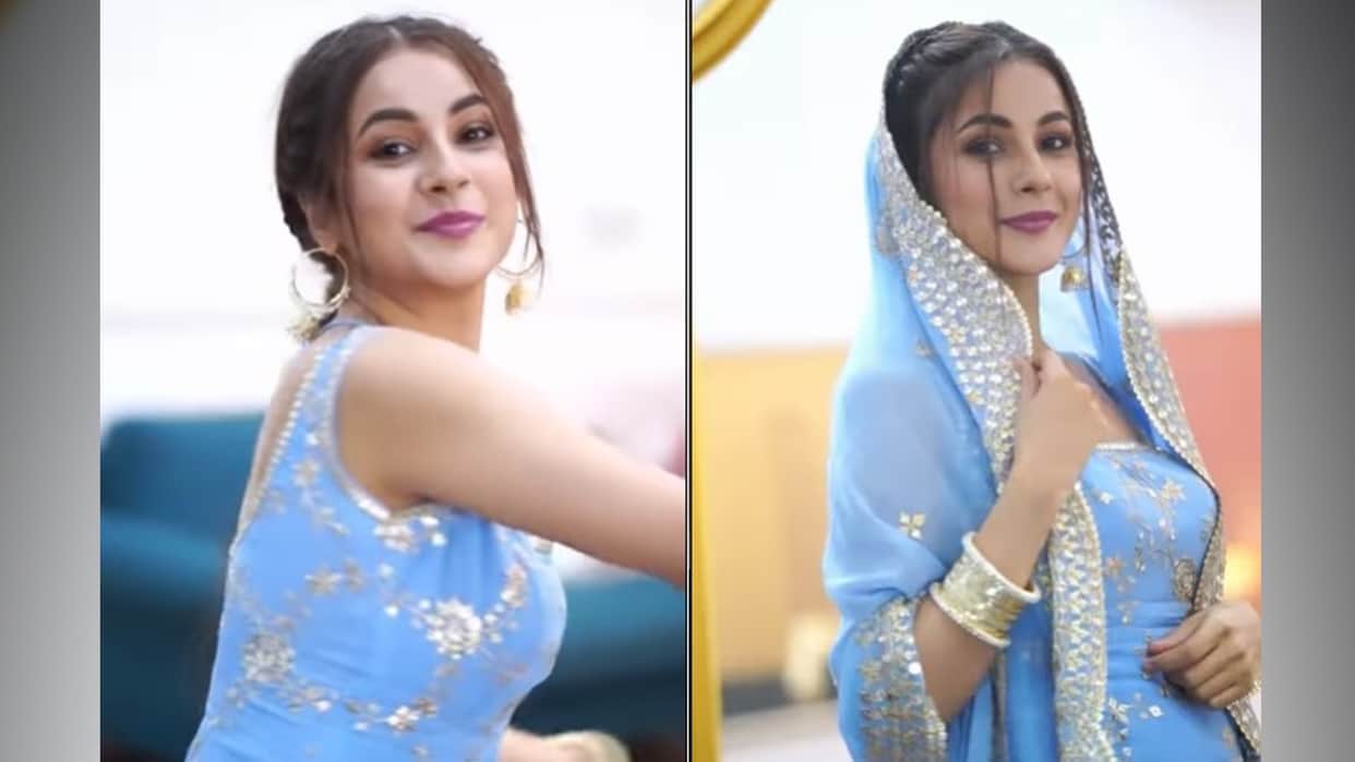 shehnaaz gill shares new video for punjabi song in desi look watch here
