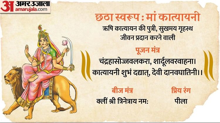 Navratri 2022 6th Day Maa Katyayani Puja Vidhi And Upay For Marriage In Hindi Amar Ujala Hindi 8243