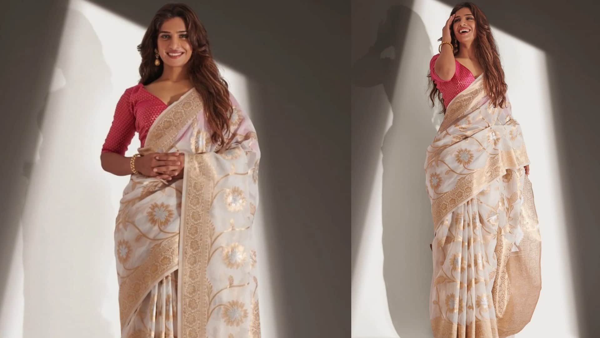 Navratri Fashion Tips Wear These Silk Sarees to Look Beautiful in Durga Puja 2022