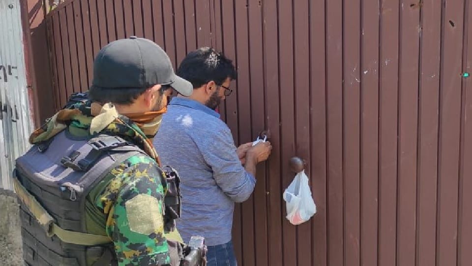 Bashir house attached as terrorist hideout in Bandipora