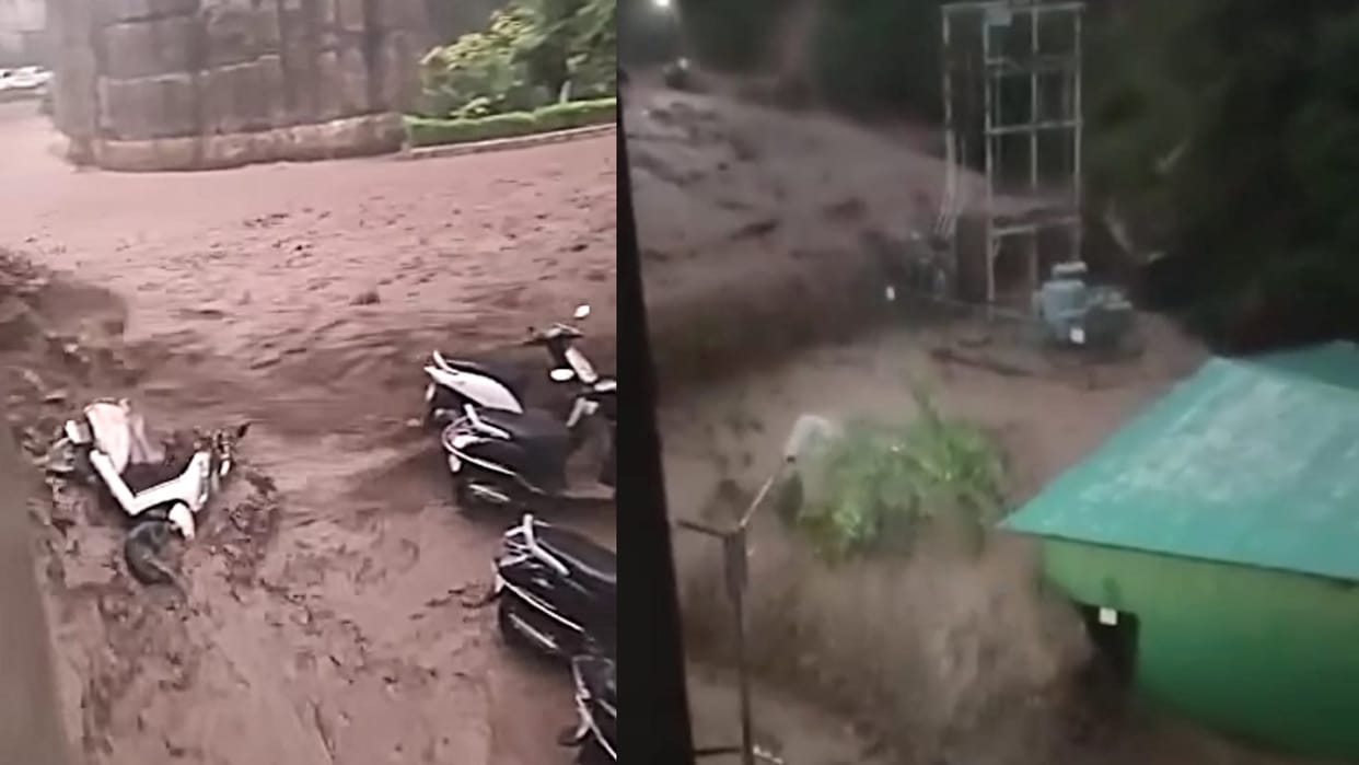 himachal weather update: Cloudburst in Mangarh sirmour one swept away one electrocuted to death