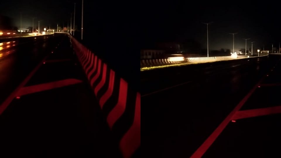 Traders took photographs of the bypass at night to prove the truth Etah