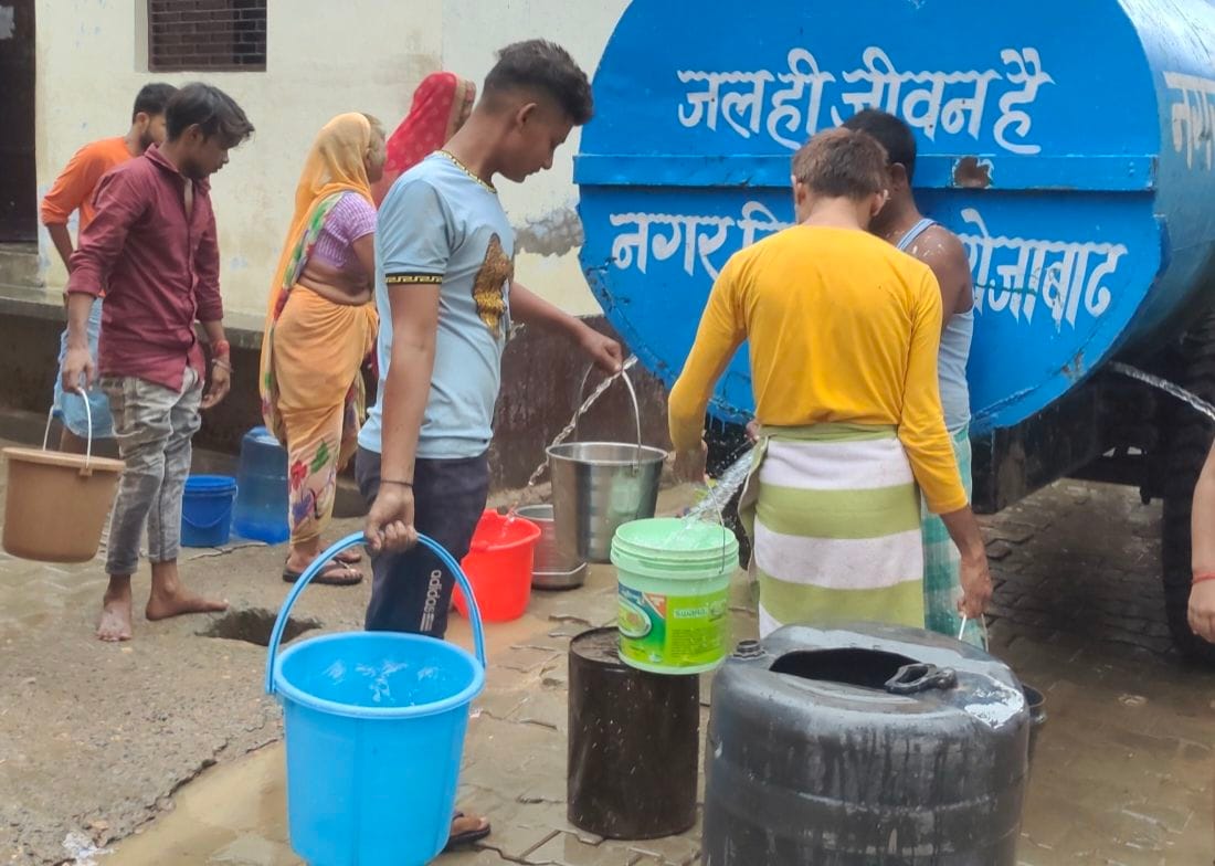 People of Ganeshpur have been craving water drop by drop for three days.