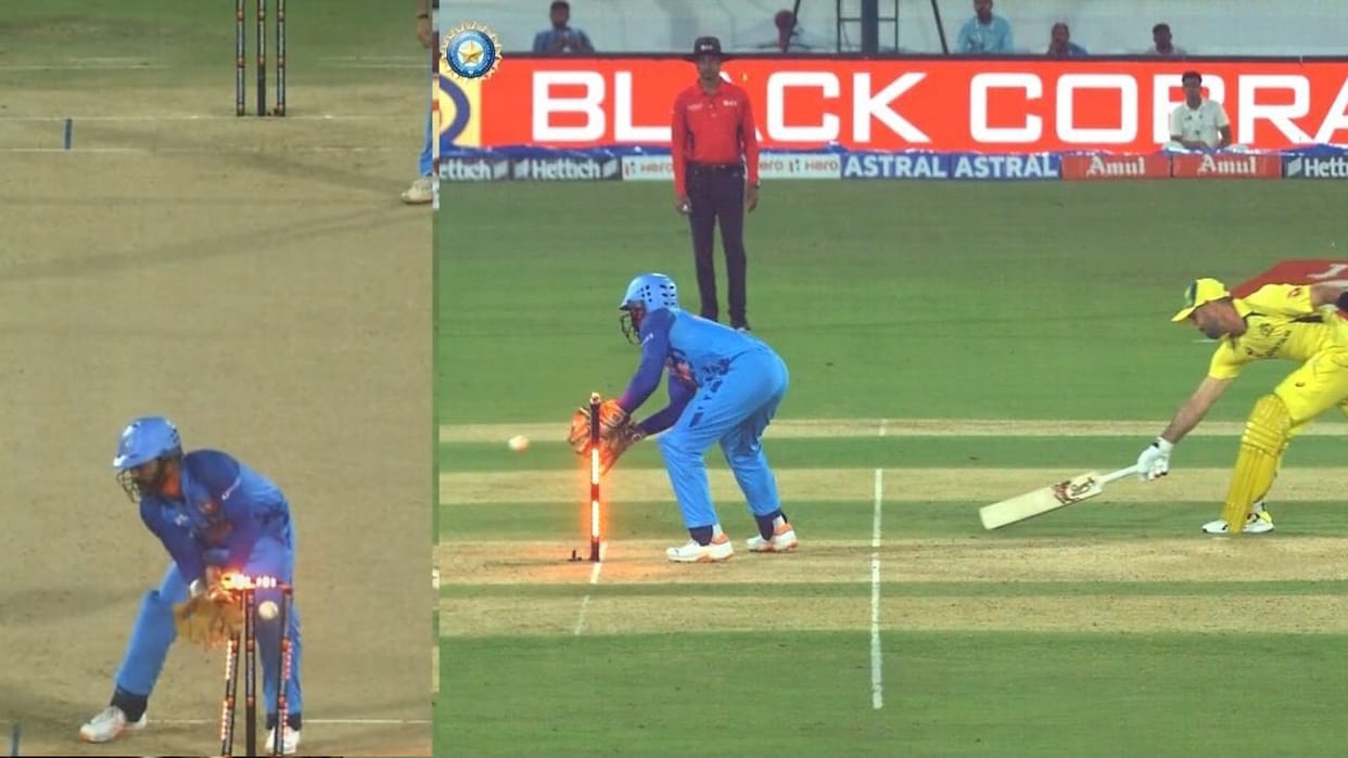 IND vs AUS 3rd T20 Glenn Maxwell run out and rules of run out after falling bail