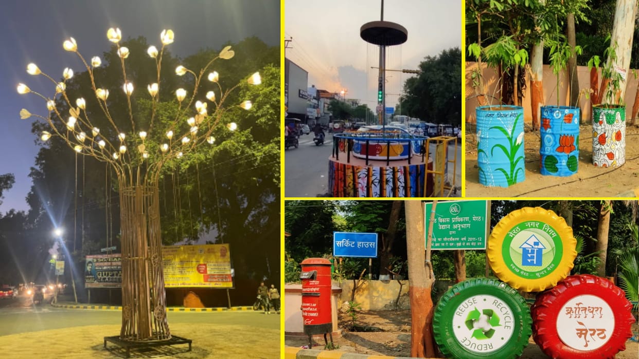 PM Modi adores Meerut  'Kabaad Se Jugaad', iron scrap, old tires are protecting the environment