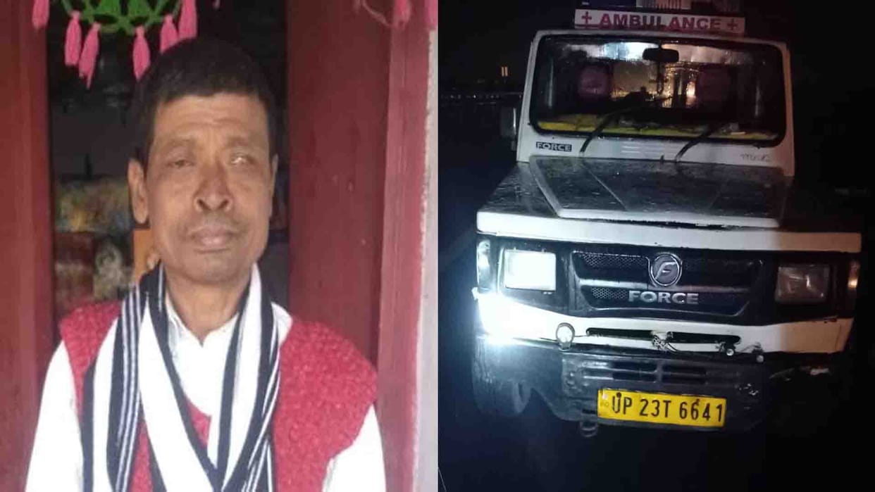 kannauj News: accident on expressway, one dead