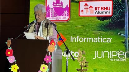 jammu kashmir lg manoj sinha Addressed IIT BHU Global Alumni Meet at California