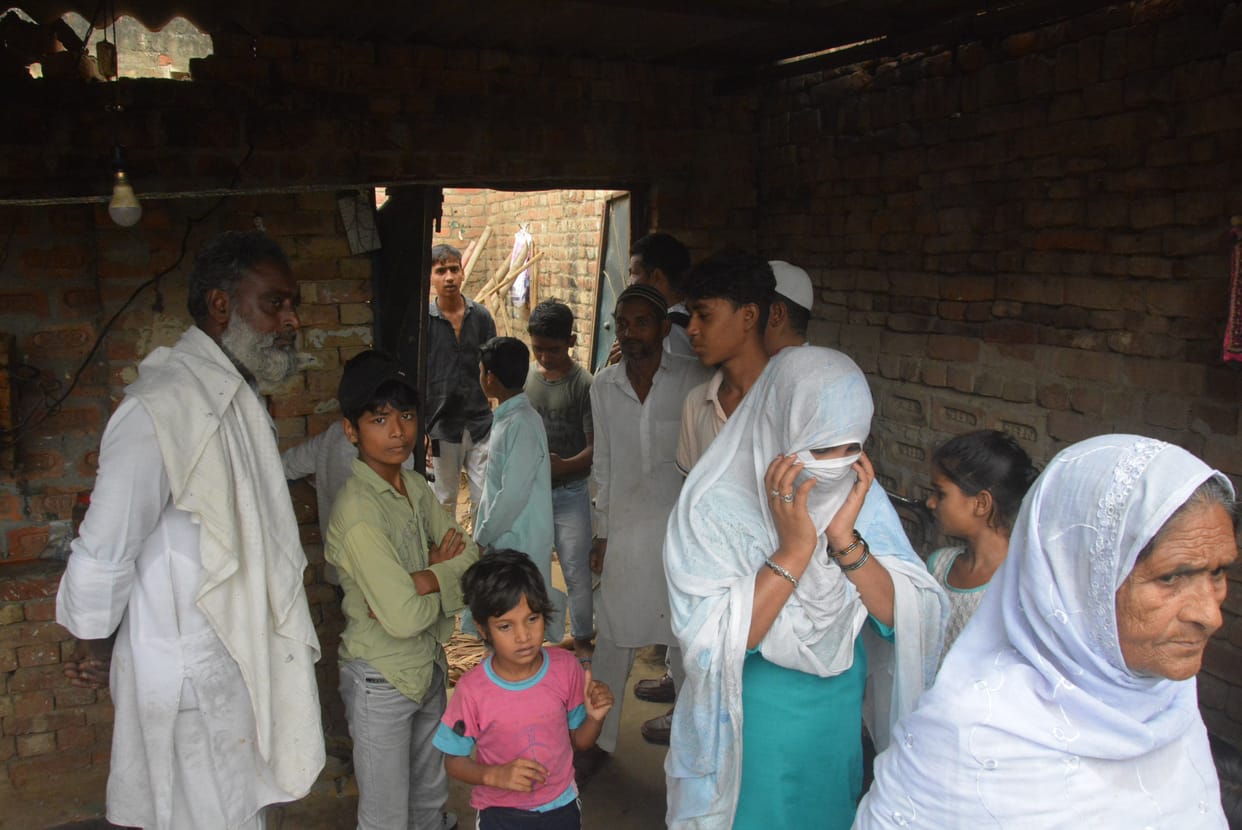 The family was tormented in the rubble for 45 minutes