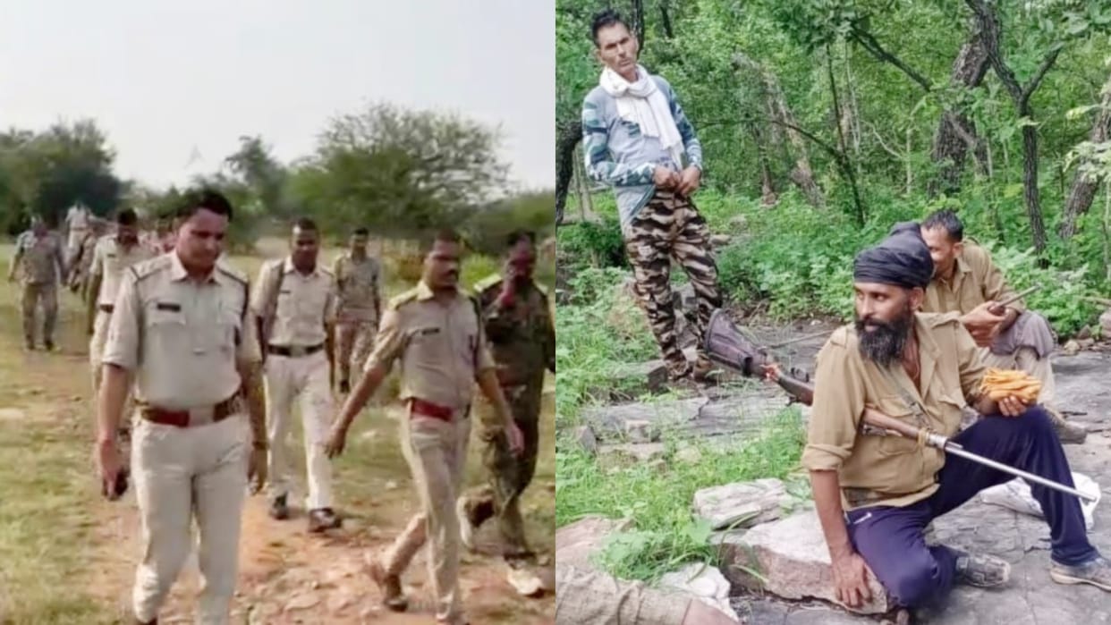 Morena Police Encounter With Gudda Gurjar Gang in Pahargarh Forests