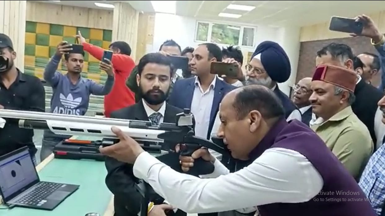 Cm jairam thakur five attempt in shooting solan himachal pradesh