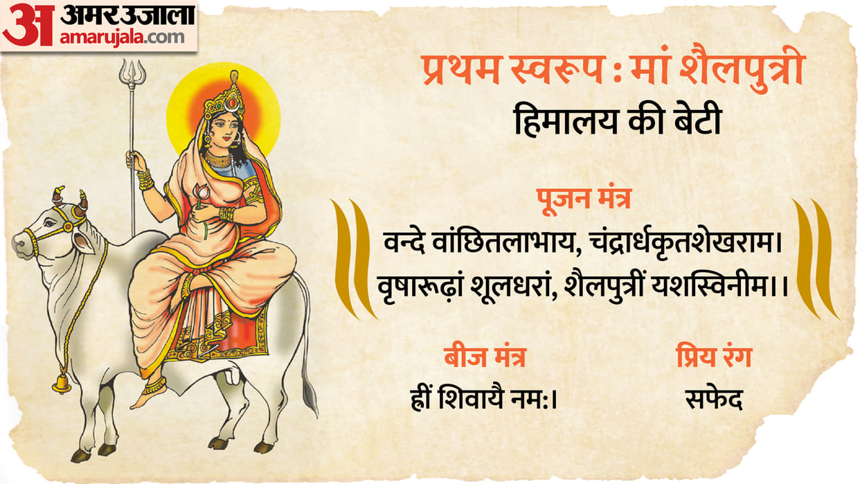 Shardiya Navratri 2022 first day Maa Shailputri powerful Mantra and its benefits