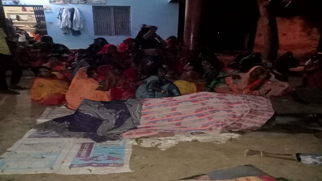 Dead body of wife waiting for husband after death snakebite on Friday night