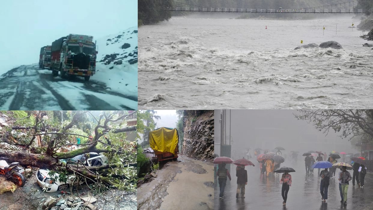 Himachal Weather Update three Swept Away In Flooded Nullah In Chamba Himachal Pradesh