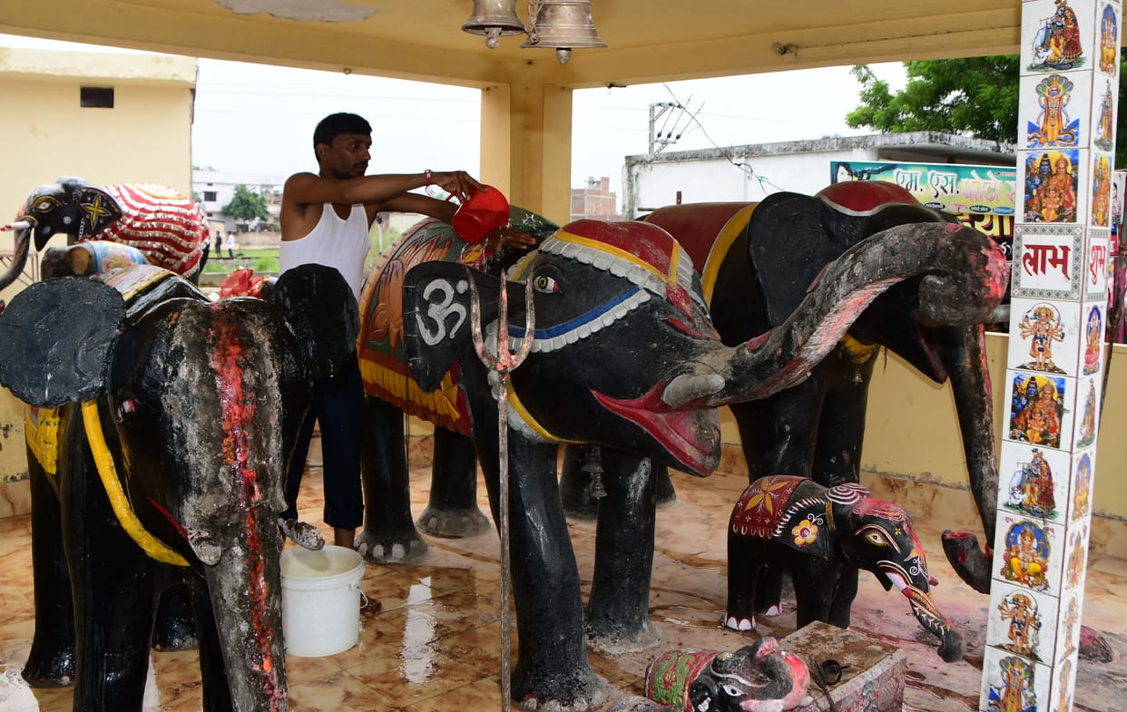 preparations completed, navratri begins
