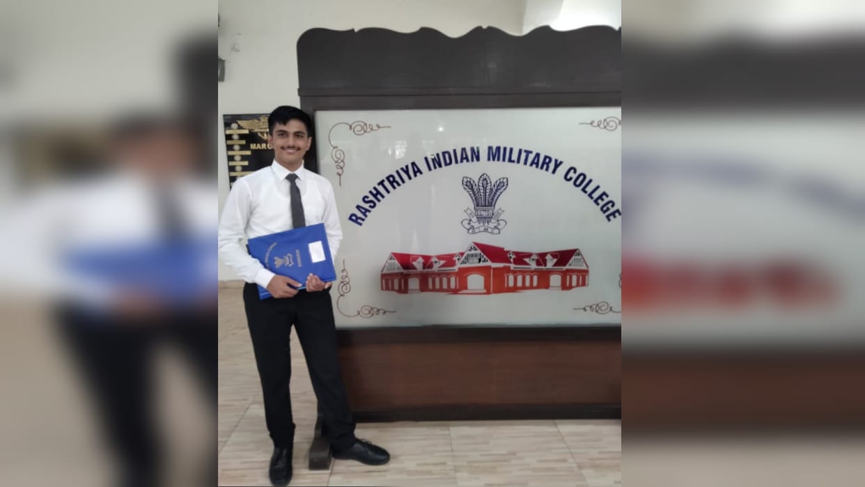Trijal Malik of Meerut selected in Rashtriya Indian Military College, 25 students selected from across the cou