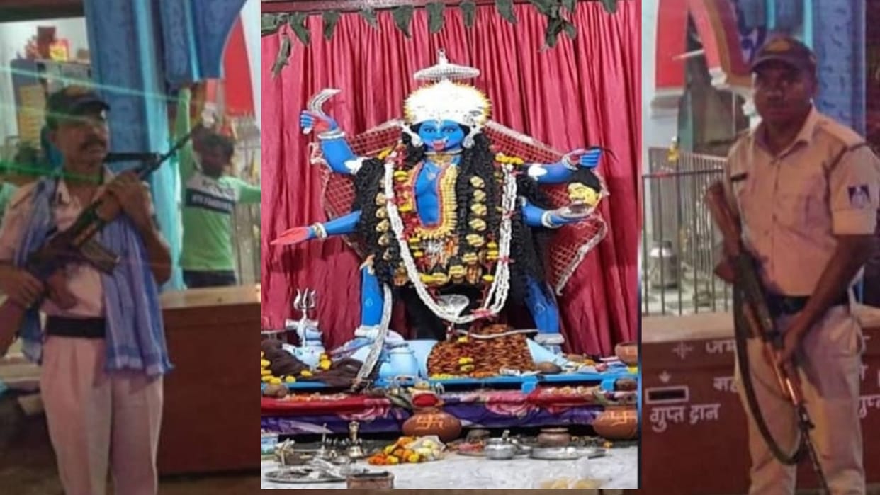 Navratri 2022 Here Mahakali is adorned with gold and silver ornaments police guards 24 hours