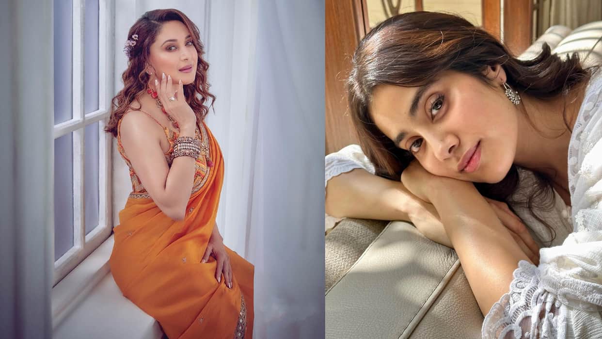 Photos Of The Day janhvi kapoor glamorous pics madhuri dixit ethnic look Today Celebrity Update In 10 Pictures