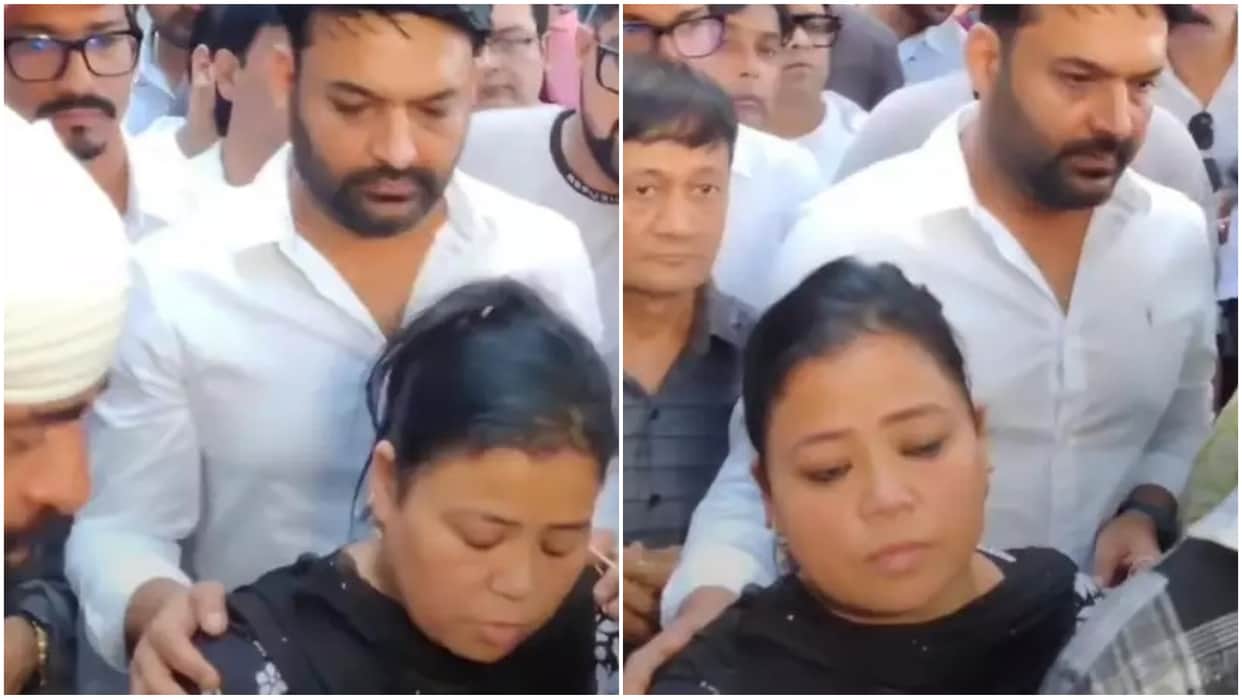 bharti singh breaks into tears after she met raju srivastav family emotional video gets viral on internet
