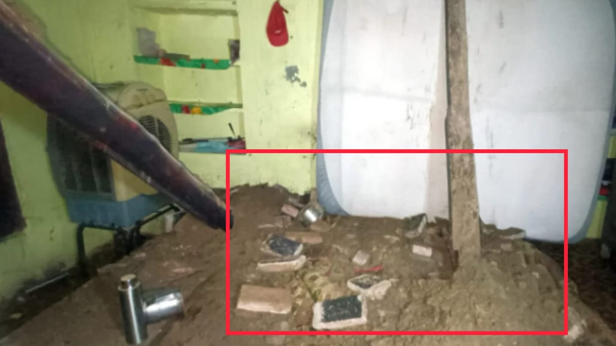 Water entered houses, houses started falling