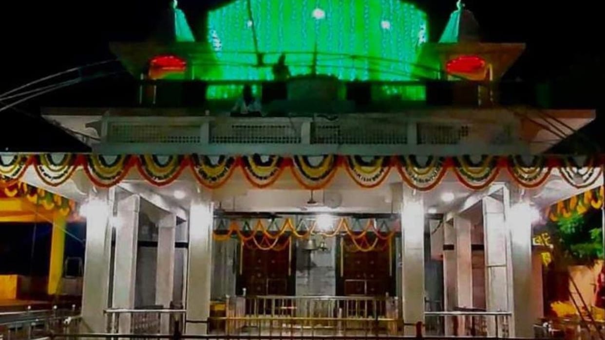 Navratri 2022 Navratri preparations complete in Birasini temple Mahakali will have special makeup in nine days