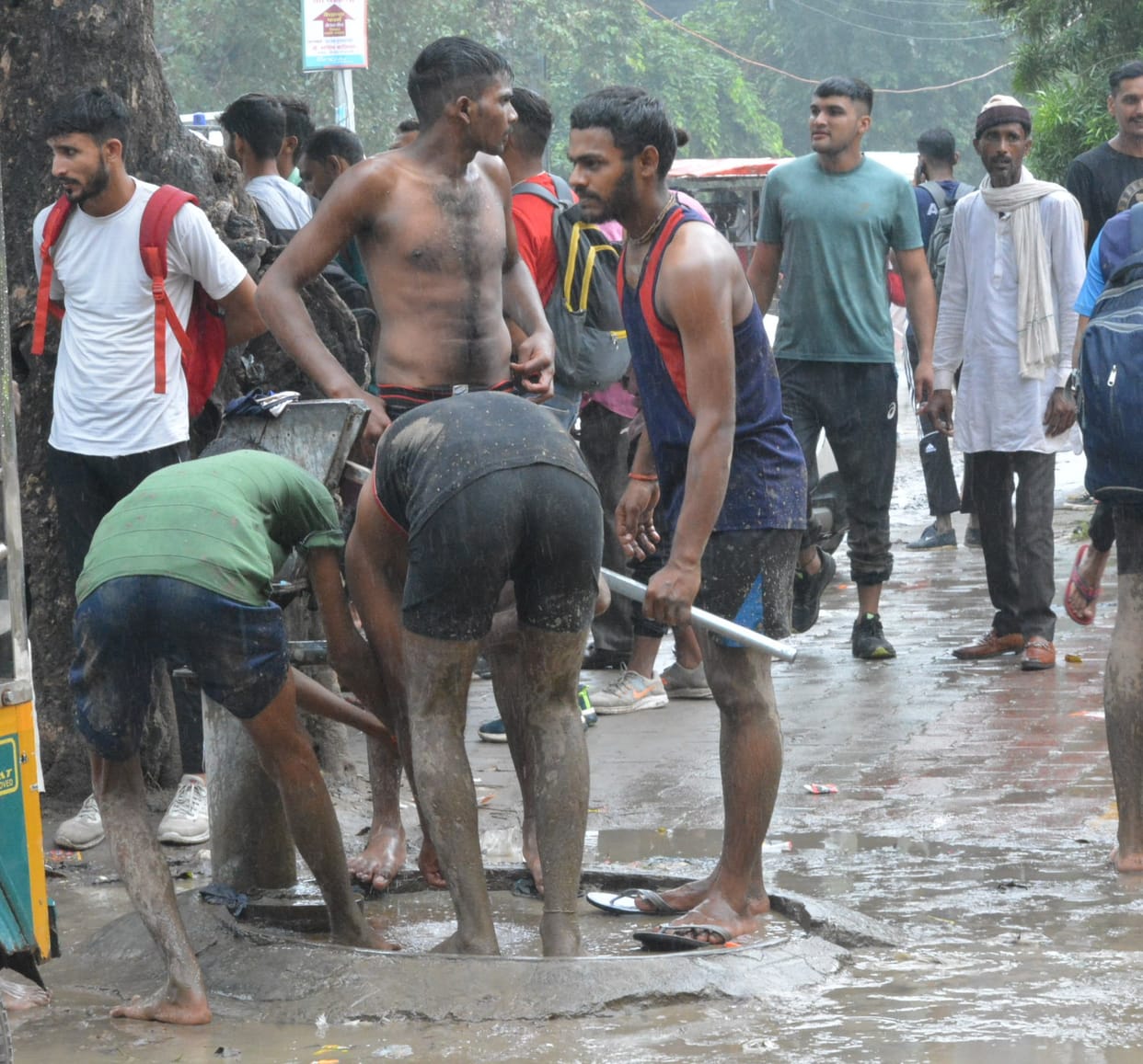 Recruitment started after two days, youths ran