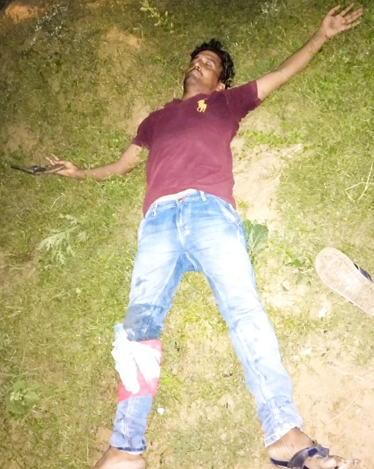 Two shot in the leg in a police encounter