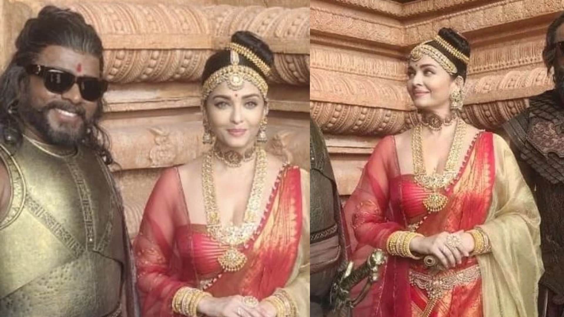 ponniyin selvan star cast: viral bts pics from sets of mani ratnam film aishwarya rai hangs out with co stars