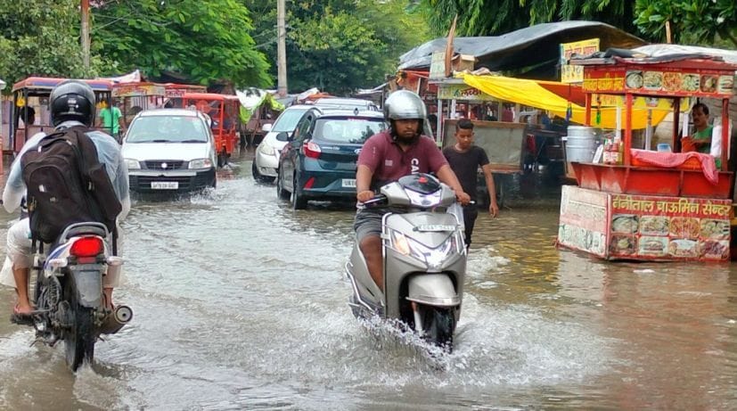 Flowting Water in Rudrapur Road