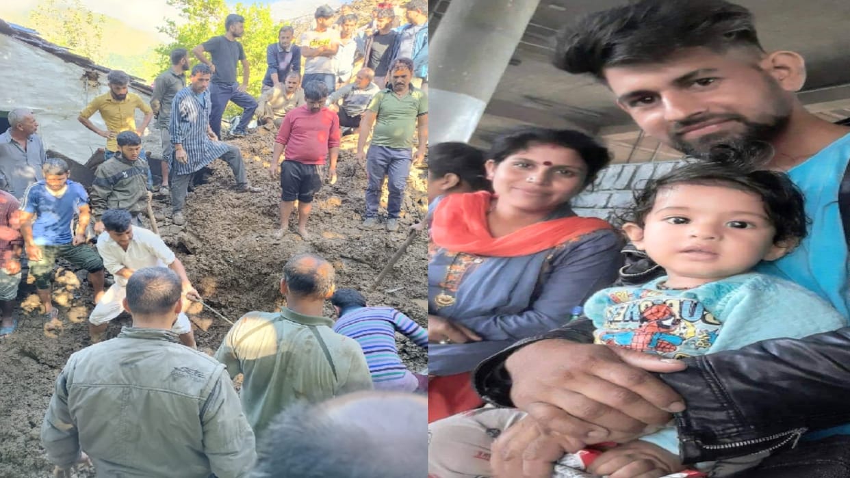 Sirmour Landslide, Innocents wrapped around the chest with their mother were cremated on a pyre