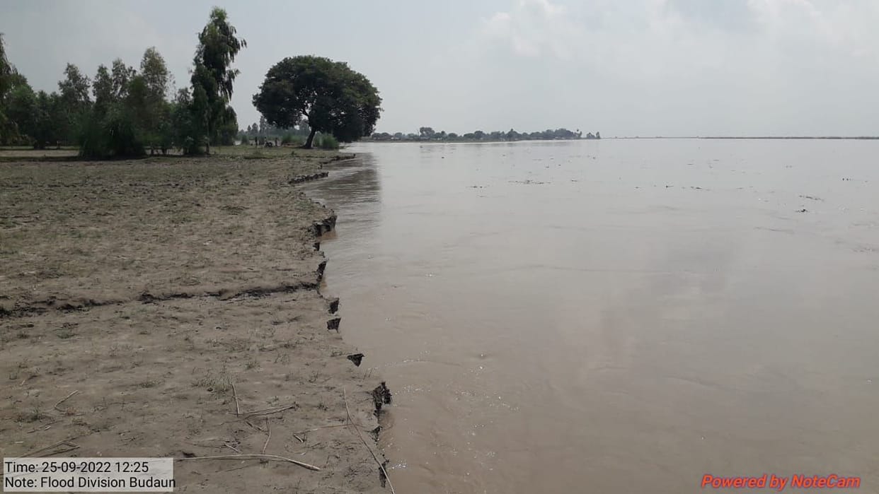 The water level of the Ganges rose by 28 cm in twenty four hours