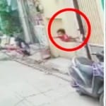 डेढ़ साल का बच्चा पहली मंजिल से गिर गया।