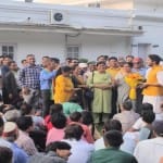 दीपादास मुंशी से आदित्य विक्रम सिंह समर्थकों सहित मिले।