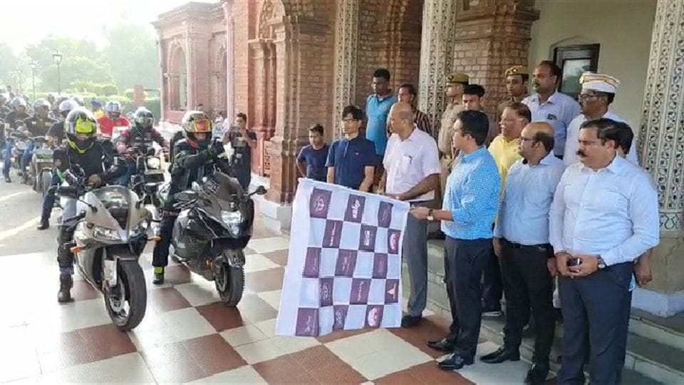 Bike rally held in Agra on World Tourism Day