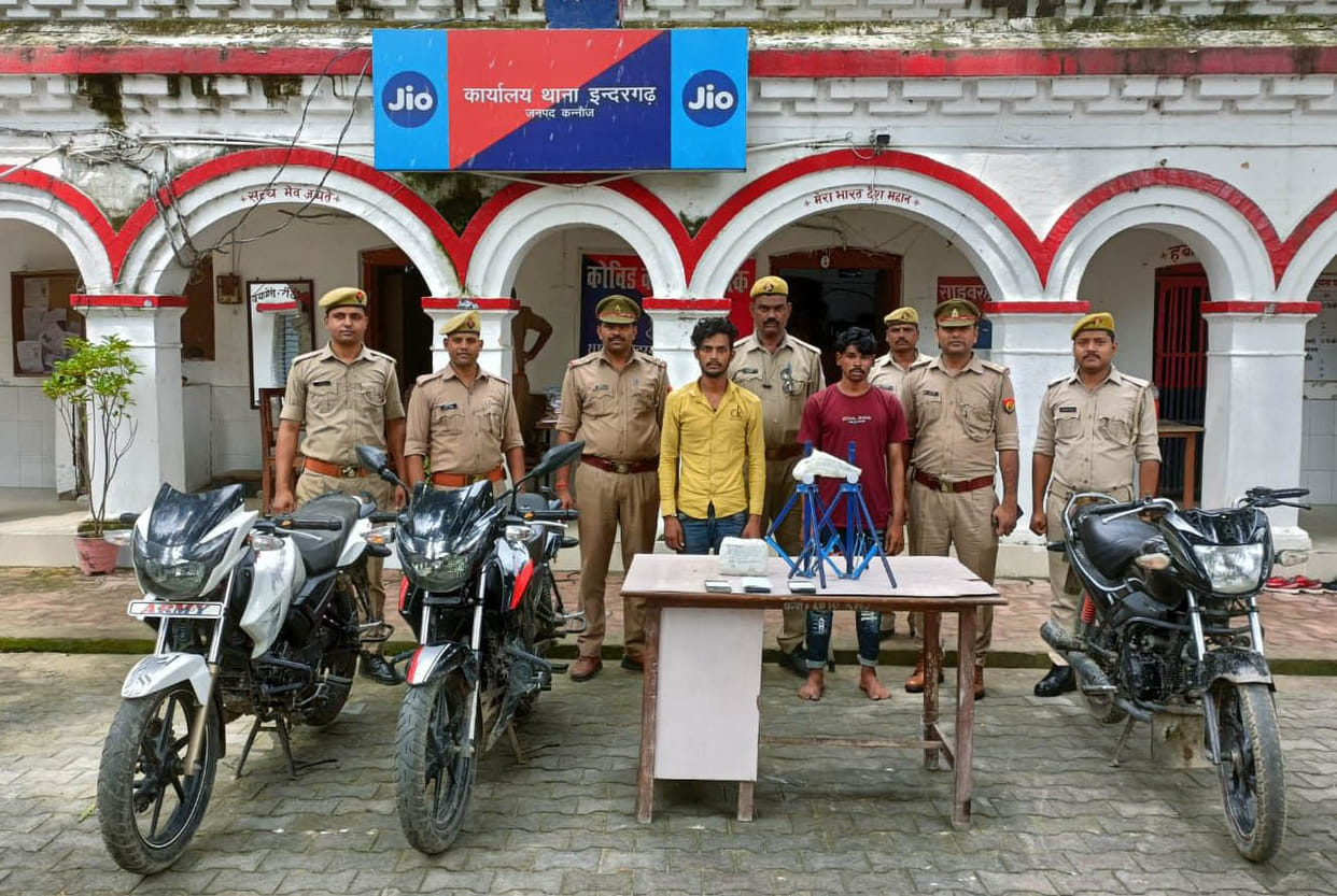 Police caught three bike thieves