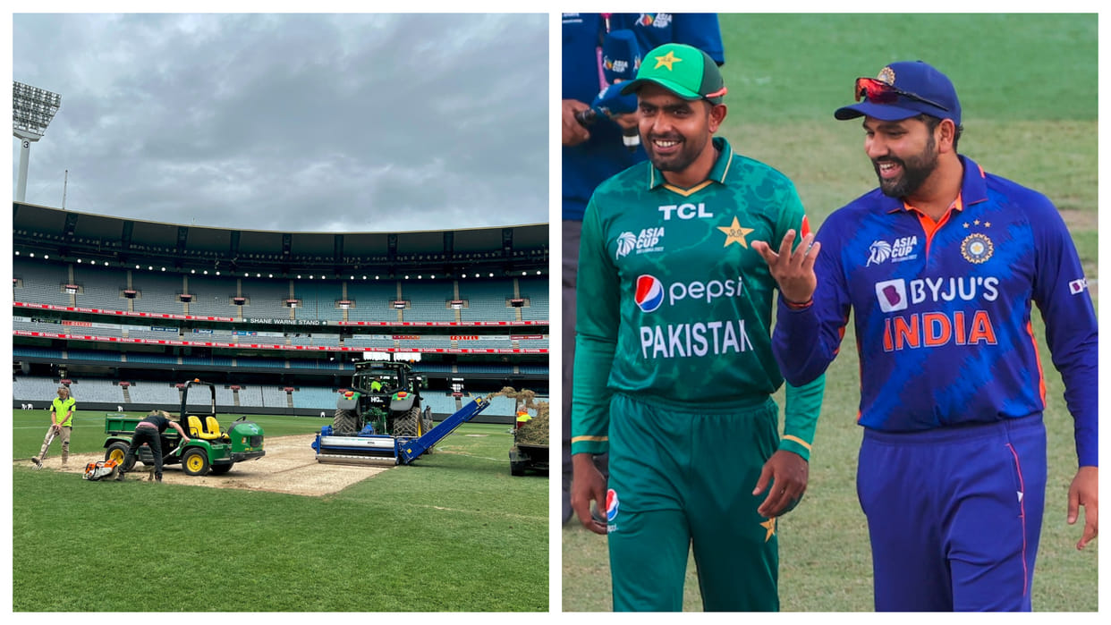 IND vs PAK T20 World cup Preparations begin in Melbourne for India vs Pakistan match photos go viral