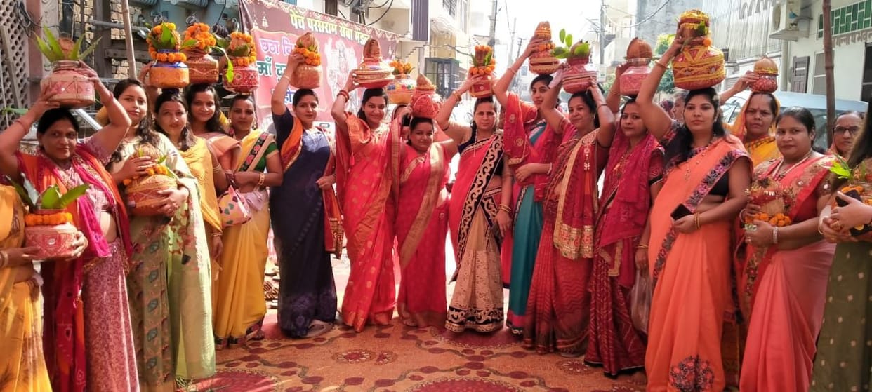 Worship of mother started with the installation of Kalash