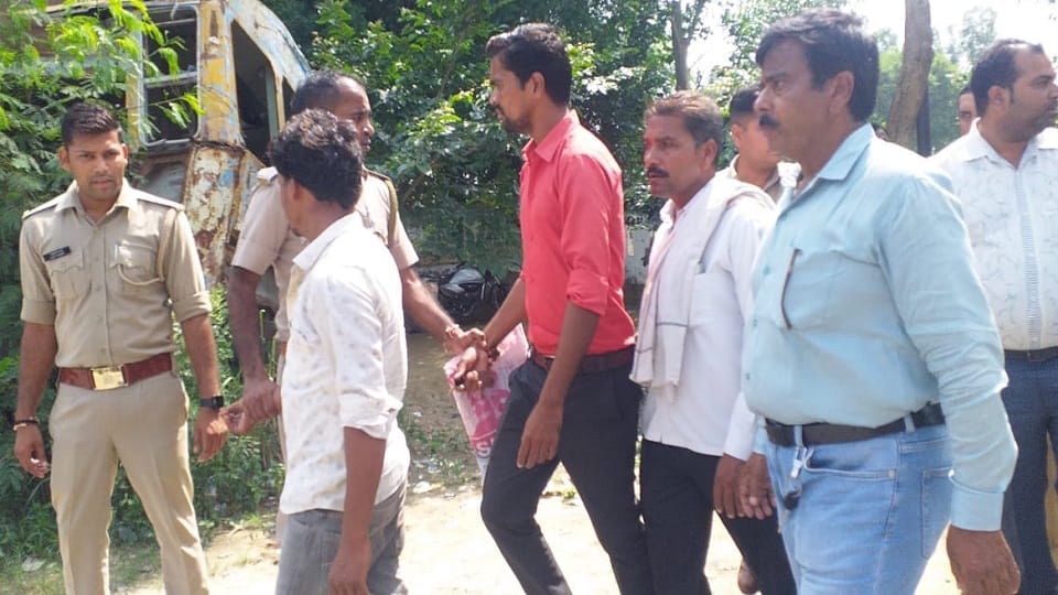 Police raided the transport department in Badaun