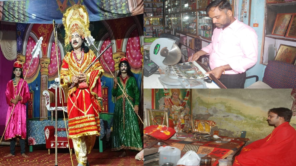 Nitin becomes Ravana in the night by performing Havan during the day
