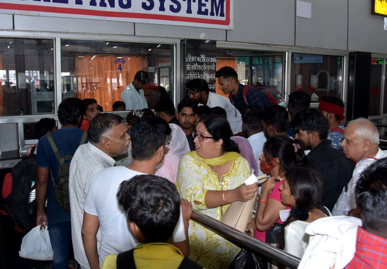 There was a ruckus for the return of the ticket, the passengers kept wandering